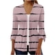 thumbnail image 2 of Cárdigan de moda para mujer, camiseta de manga 3/4, cárdigan abierto al frente, ropa de abrigo, blusa estampada, abrigo, tops, abrigo para mujer, 2 of 5