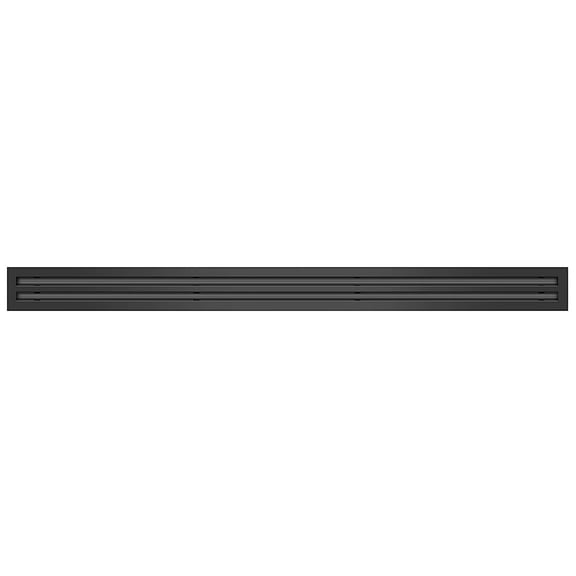 BUILDMART - 48 Linear Slot Diffuser - 2 Slot - Double Slot - Black Decorative Aluminum Air Vent - Heating and Cooling Modern AC Vent Cover for Ceiling, Walls Floors - Texas Buildmart