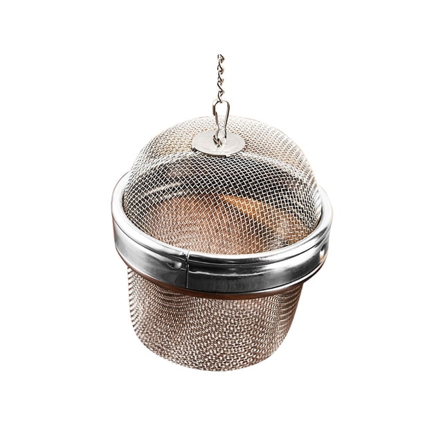 Matsuzay Filtro de té Gancho de cadena extendida Infusor de té Colador de condimentos de especias de acero inoxidable Filtro de separación de Teteras Matsuzay HA1623-00B