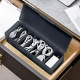 thumbnail image 3 of Desktop Drawer Storage Box, Cable Organizer, Multi Layer Compartment, Plastic, Space Saving, Portable, Clutter-Free, Office and Home Use, 3 of 7