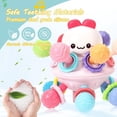 thumbnail image 4 of YZhouD - Juguetes para la dentición de bebés, mordedores para bebés de grado alimenticio, juguetes para masticar y sonajeros para bebés de 0, 3, 6, 9, 12 y 18 meses, regalos sensoriales Montessori, 4 of 8