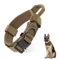 thumbnail image 1 of Collar para Perros Grandes Ajustable de Bargains Únicos, Collar Pesado con Mango, Collar Táctico para Perros, Collar Pesado Marrón L, 1 of 7