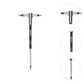 thumbnail image 6 of Baoblaze T Handle Hex Wrench Allen Wrench for Various Mechanical Work Professional Ergonomic Versatile for Home Repair Sliding Hex Key 2mm, 6 of 8