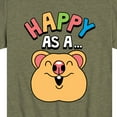 thumbnail image 3 of Instant Message - Happy As A Quokka - Toddler & Youth Short Sleeve Graphic T-Shirt, 3 of 6