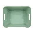 thumbnail image 3 of Mainstays Large Easy Access Plastic Storage Bin, Green Sage, 3 of 7