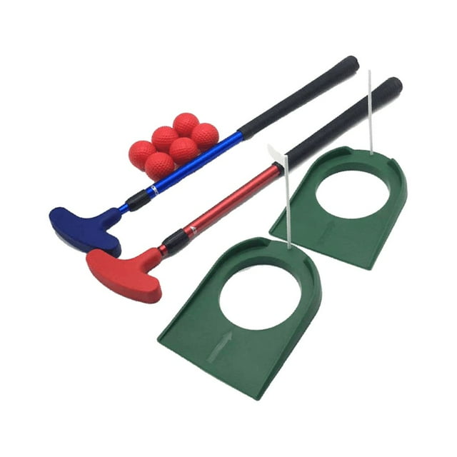 S SERENABLE Telescopic Golf Putter Putting Cup Golf Balls Set for Backyard Birthday Gift With Flag