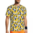 thumbnail image 3 of Cute Lemon Pattern Gym T Shirt Summer Fruit Design Lovers Classic T Shirts Novelty Tshirt, 3 of 5
