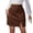 Brown, variant on Womens Skirts Autumn Suede Solid Mini Sheath Skirts Zip Waist Tight Fit Fit Night Out Party Formal Stylish Skirts