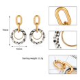 thumbnail image 3 of Pendientes circulares simples para mujer y niña, accesorio de joyería para decoración (A), 3 of 5