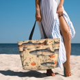 thumbnail image 6 of Large Travel Bag Waterproof Beach Bag Lightweight Oversized Tote For The Pool, Gym, Or Overnight Trips, Foldable Carryall The Fish In The Sea, 6 of 7