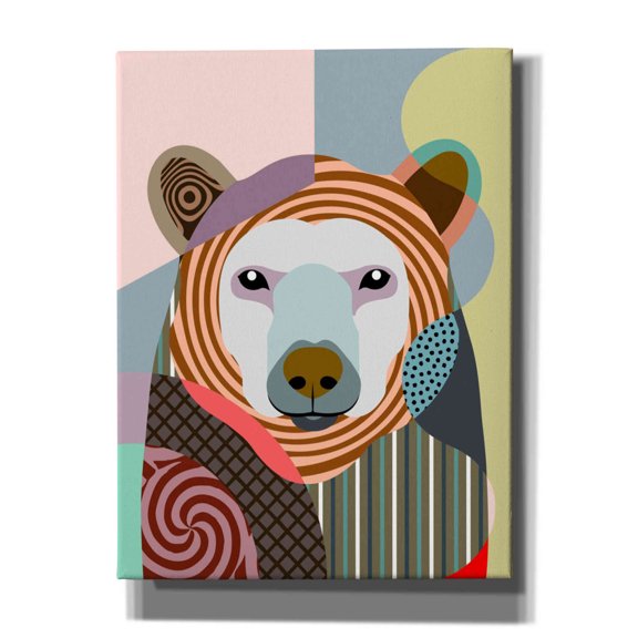 Epic Graffiti 'Hunting Polar Bear' by Lanre Adefioyue, Canvas Wall Art, 12"x16"