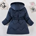 thumbnail image 2 of 5-16Y Girls Winter Warm Jacket Long Puffer Jackets Coat Kids Teens Water Resistant Parka Thicken Warm Coats Outerwear with Hood, 2 of 4