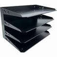 thumbnail image 4 of Huron Desktop Horizontal 4-Slot Legal File Organizer, Black Steel, 4 of 6