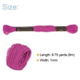 thumbnail image 2 of Unique Bargains Fil à Broder Fuchsia, 8 m - 24 Écheveaux, 2 of 6