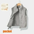 thumbnail image 2 of Winter Vest for Boys Girls Plus Velvet Sleeveless Unisex Children 1-13Years Warm Velvet Waistcoat Coat Two-sided with Pockets, 2 of 5
