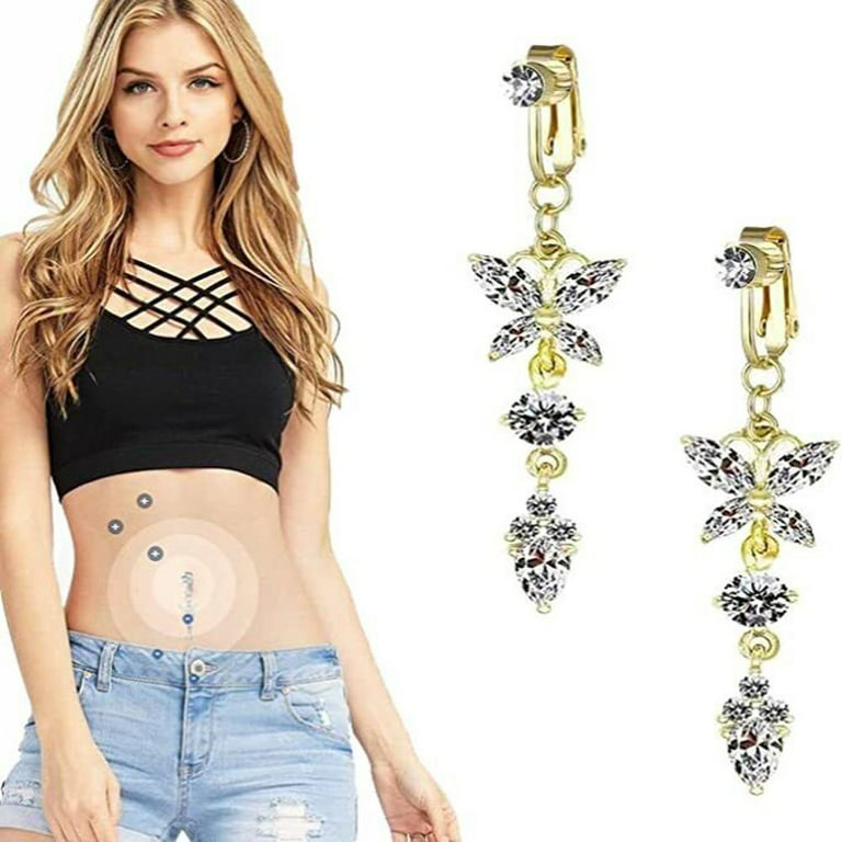 ZS, Belly Button Piercings, Dainty Belly Rings