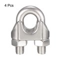 thumbnail image 2 of Clip de cable de acero inoxidable de 4 piezas para cuerdas de alambre de 1/2" 12mm, 2 of 3