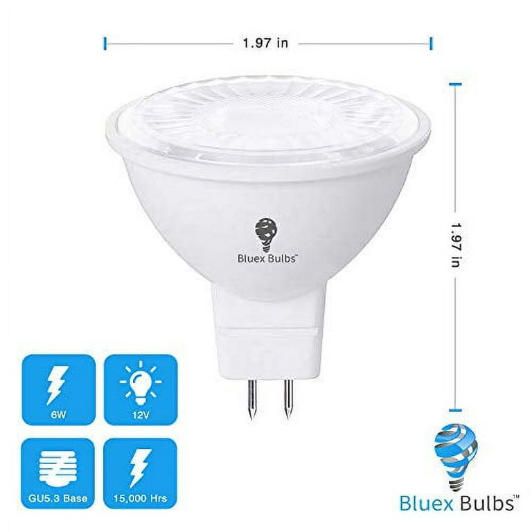 Blulaxa LED-Lampe 49123 MR16 12V GU5.3, warmweiß, 5,5 Watt (45W) – Böttcher  AG