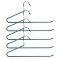 thumbnail image 3 of a refined product description and key features for the **5pcs Non Slip Pant Hangers – Traceless Clothes Organizer for Trousers**:\n\n \n\n### 🧵 **5PCS, 3 of 3