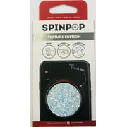 Spinpop Collapsible Grip And Kickstand For Phones And Tablets - Textured Sparkle (White)