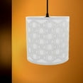 thumbnail image 3 of WEUVEB Decorative White Iron Lampshade Drum Shape for Ceiling Or Pendant Light, 3 of 9