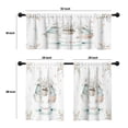 thumbnail image 4 of LALILO Kitchen Curtains and Valances Set of 3 36" Easter Window Treatment Tiers for Window Decor, 4 of 5