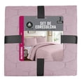 thumbnail image 2 of Set De Edrecolcha Home Trends Cationic Rosa 3 Piezas Matrimonial, 2 of 4