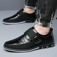 thumbnail image 5 of Mepaouo Men's Fashion Leather Oxfords Business Formal Work Shoes Slip on Casual Dress Shoes(Black,7), 5 of 7