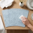 thumbnail image 4 of Unique Bargains Set of 6 Place Mat Faux Leather Table Placemat Washable Light Blue 19x12in, 4 of 7