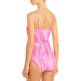 thumbnail image 2 of Ganni Womens Printed Ruched One Piece Swimsuit Pink Size Small / 36, 2 of 2