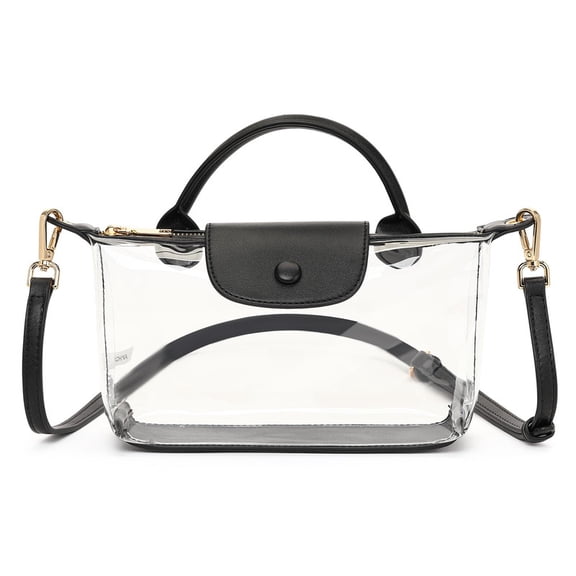 FALAN MULE Clear Crossbody Bag Stadium Approved with Adjustable Strap for Concerts and Sports Events