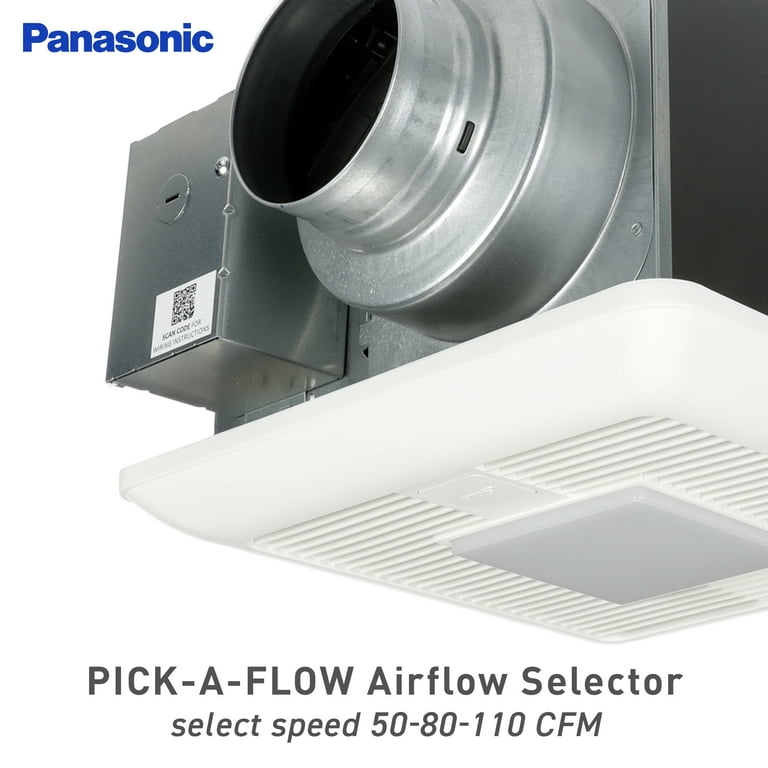 Panasonic Whisper Quiet Bathroom Fan With Light Manual Shelly Lighting