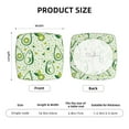 thumbnail image 6 of Square Chair Cushions Cover, Cute Avocado Green Love Elastic Office Chair Cover for Dining Chairs with Ties and Removable Cover, Desk Chair Seat Cushion Protectors set of 2, 6 of 7
