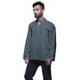 thumbnail image 2 of Atasi Kurta Traditionnelle en Coton Imprimé Col Mandarin pour Hommes Chemise Décontractée, 2 of 5