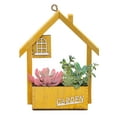 thumbnail image 1 of Simulación suculenta combinación planta en maceta colgante de pared pequeños adornos creativos plantas verdes artificiales de madera, 1 of 5
