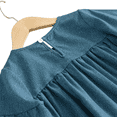thumbnail image 7 of LYMAYTER Girls Denim Dress Toddler Long Sleeve Round Neck A-Line Dress Casual Spring Fall Outfit, 7 of 7