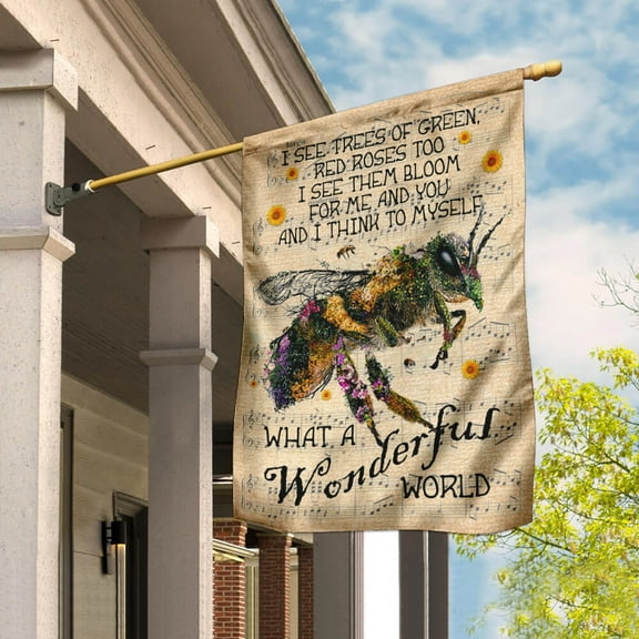 FLAGWIX American House Flag (29.5" x 39.5")-Bee Garden Flag - -Polyester Indoor Outdoor Flags