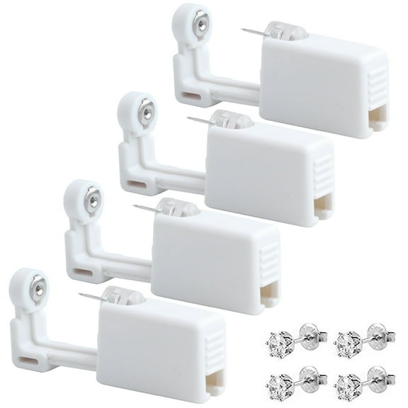 4 Pcs Ear Piercing Kit Disposable Ear Piercing Gun Kit