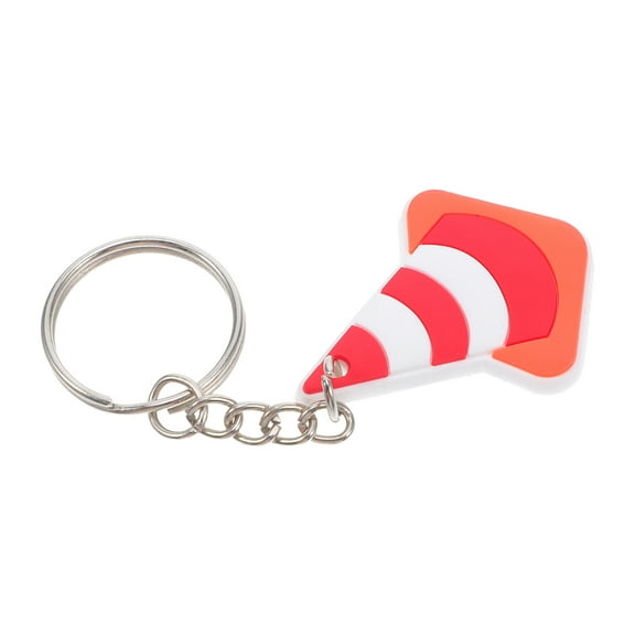 Supvox 10Pcs PVC Traffic Cone Keychains Multi Color for Construction Theme Party Purse Or Backpack Decoration