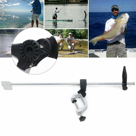 Universal Portable Transducer Bracket Fishfinder Mount Bracket 360° Rotating Adjustable