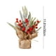 thumbnail image 3 of Árboles De Plástico Árbol De Navidad Artificial De 30cm Para Escritorio, Con Piñas De Frutos Rojos Y Base De Arpillera Para Decoración De Escritorio De Estilo Rústico (1 Unidad) Rkxzt, 3 of 8