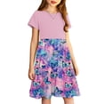 thumbnail image 4 of piuwrlz Kids Short Shirt Dresses Little Girls 4 Years Skirts Dragonflies Printed Simplicity Butterflys Dress Multicolor, 4 of 7
