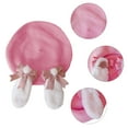 thumbnail image 2 of lanema Girls Woman Berets Hat with Rabbit Ear Beret Vintage Artist Painter Beret Hat, 2 of 11