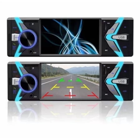 1 Din car Radio Bluetooth Hands-Free ‌4'' HD Car Player ‌RMVB Compatible Dual Audio Output ‌Built-in FM Universal Direct Plug-In