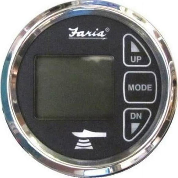 Faria 13752 Sondeuse en Acier Inoxydable 2 Po. avec Température d'Air et d'Eau - Noir