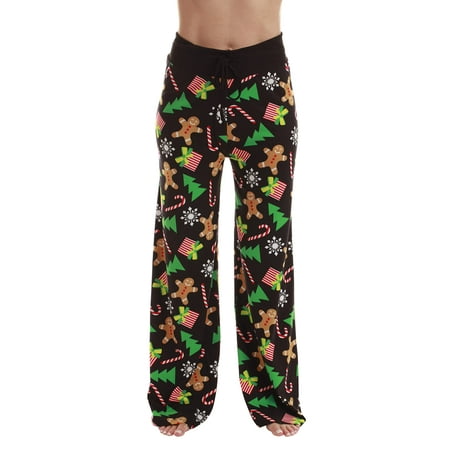 

Just Love Women Buffalo Plaid Pajama Pants Sleepwear (Black Xmas Explosion 3X)