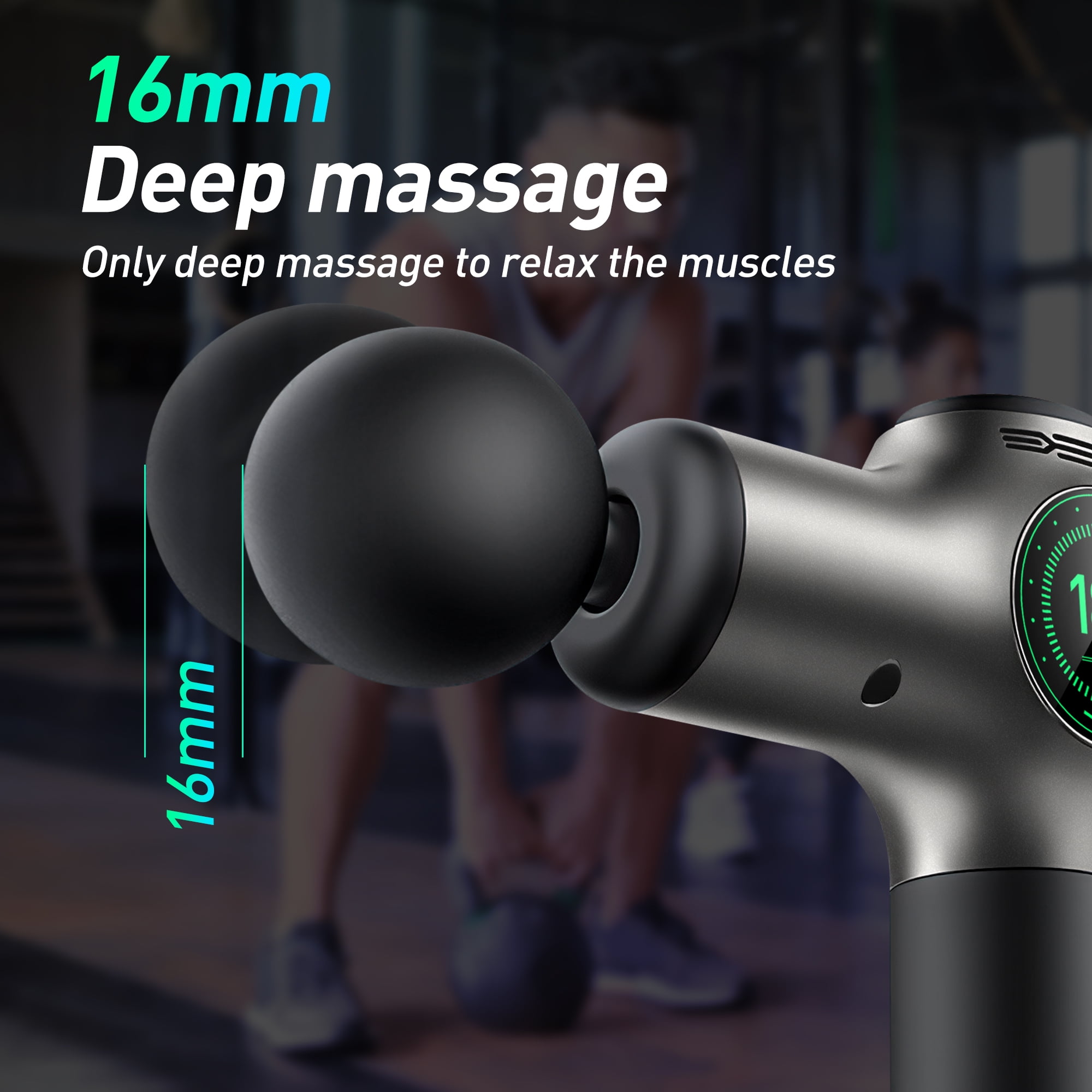 Cshidworld 99 Speed Massage Gun, Upgrade Deep Tissue Muscle Massage with 10 Massage Heads & Silent Brush Motor, Percussion Pain Relief Guns for Athletes, Treatment, Relax