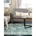 thumbnail image 5 of Unique Loom Penrose Collection Area Rug - Krystle (10' x 14' 1" Rectangle Turquoise/Beige), 5 of 7