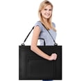 thumbnail image 4 of JusArt Art Portfolio Bag, 18x24 Light Weight Portfolio Folder Case with Adjustable Shoulder Strap, Leather Corners, Waterproof Art Bag for Artists and Students for Artwork, Poster, Sketching, Drawing, 4 of 10