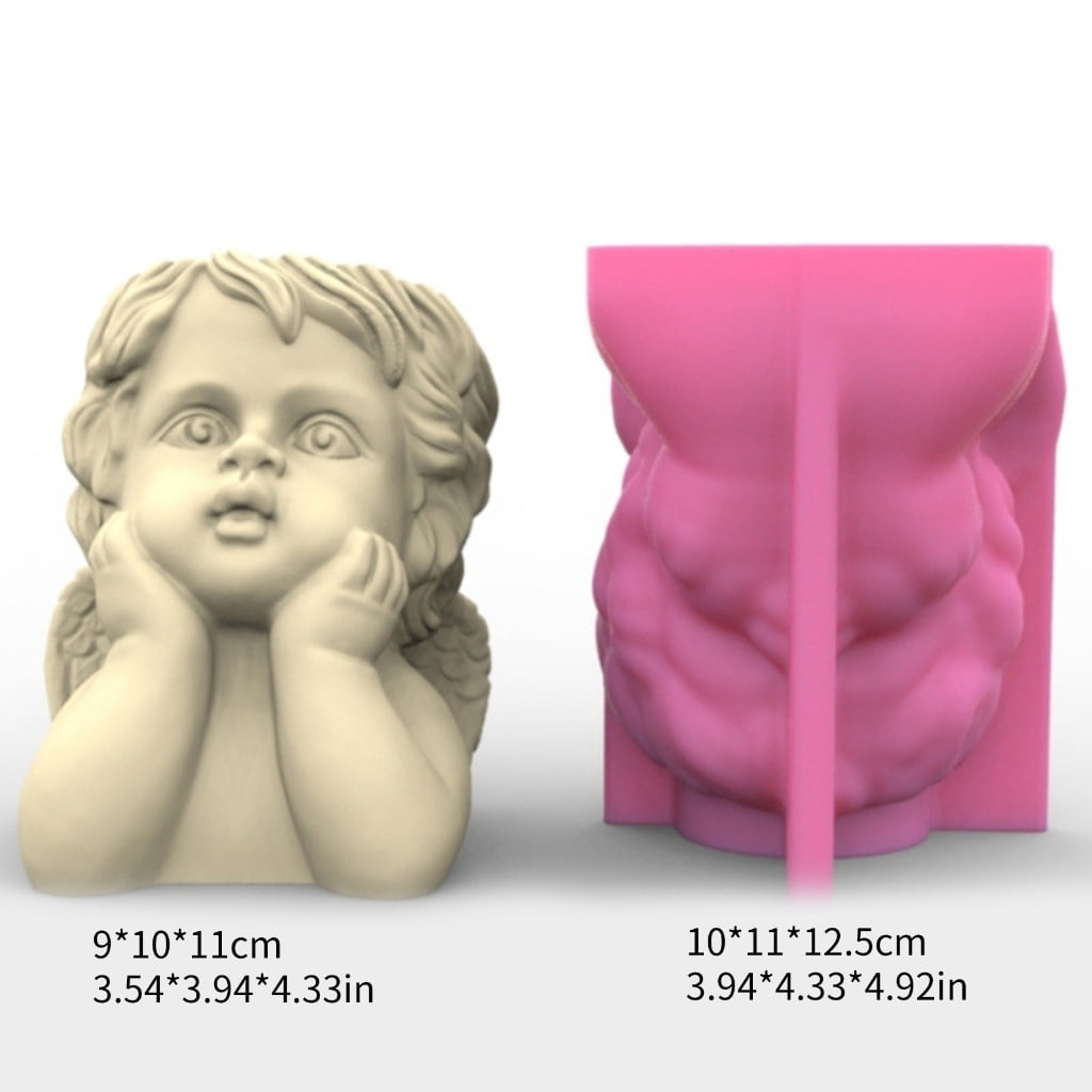 BQBQERT Creative Resin Mold for Girl Shaped Silicone for Cement Gardens and Table Decorations